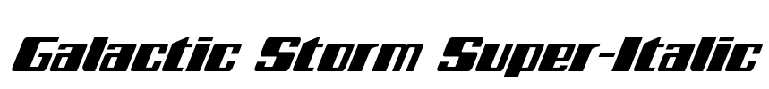 Galactic Storm Super-Italic