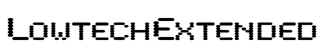 LowtechExtended Font Image