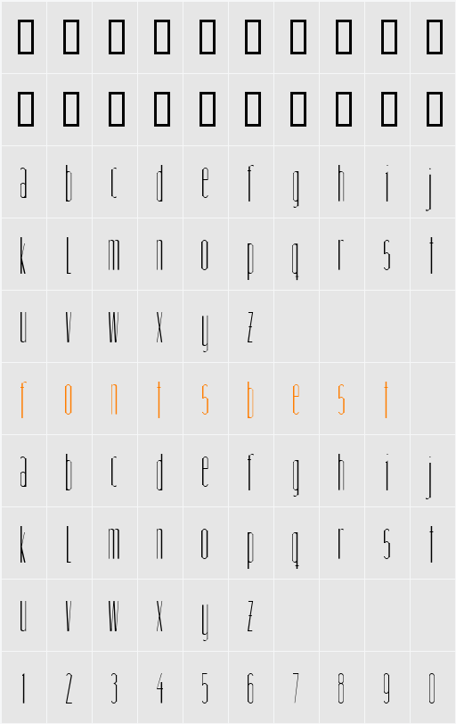 linnette Character Map