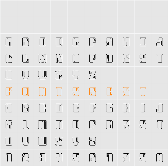 Zyborgs Outline Character Map