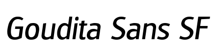 Goudita Sans SF Font Image