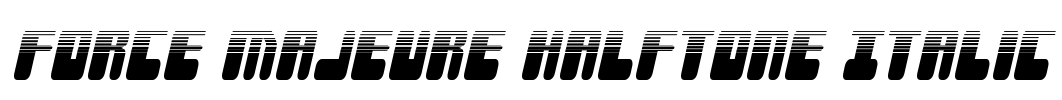 Force Majeure Halftone Italic