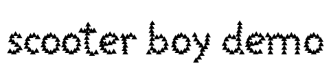 Scooter Boy Demo Font Image