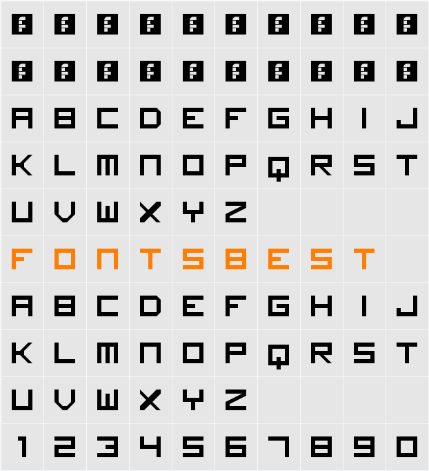 imagine font Character Map