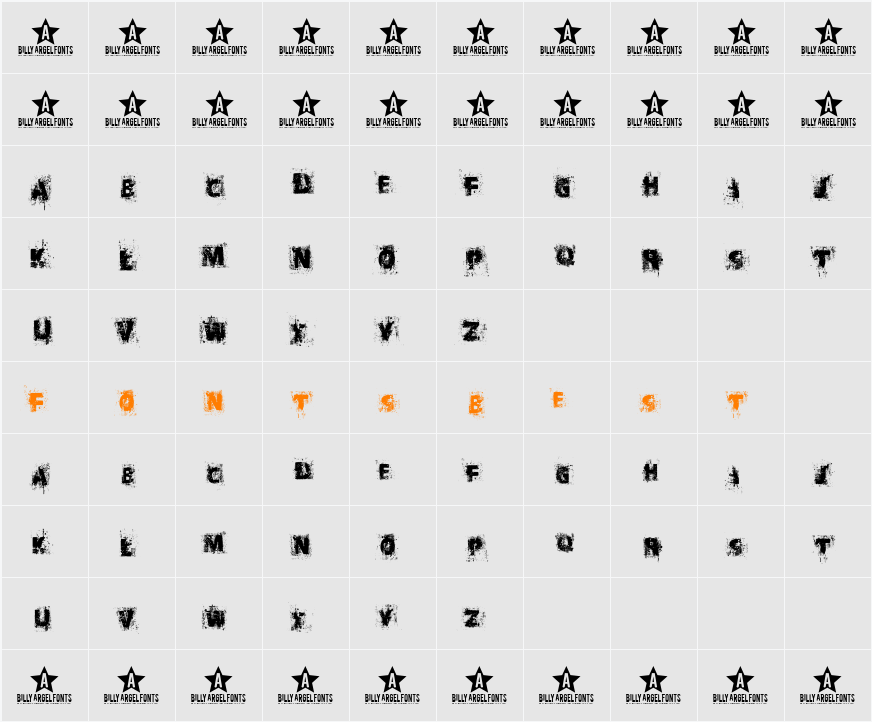 Black Oak  Character Map