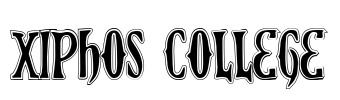 Xiphos College Font Image