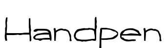 Handpen Font Image