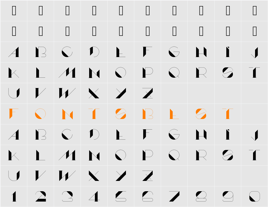 Lame Character Map