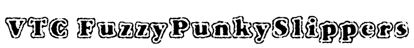 VTC FuzzyPunkySlippers Font Image