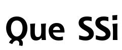 Que SSi Font Image