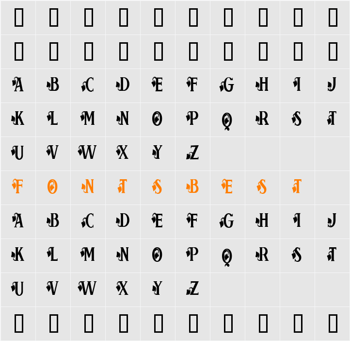 Bloom Character Map