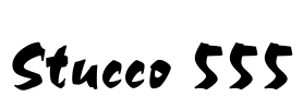 Stucco 555 Font Image
