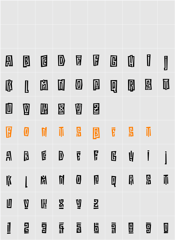 Kokoa ITC Character Map