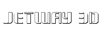 Jetway 3D Font Image