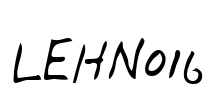 LEHN016 Font Image