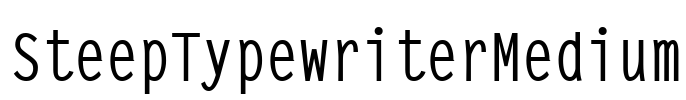 SteepTypewriterMedium
