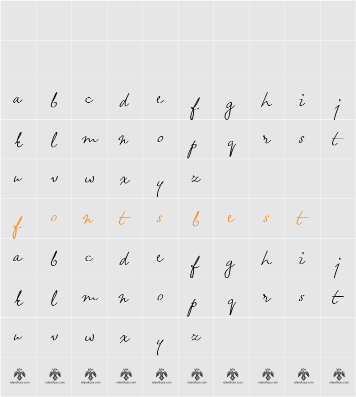 wheatland-demo Character Map