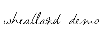 wheatland-demo Font Image