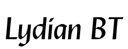 Lydian BT Font Image