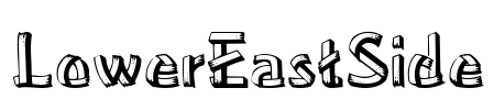 LowerEastSide Font Image