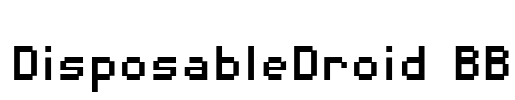 DisposableDroid BB Font Image