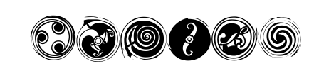 Spirals Font Image