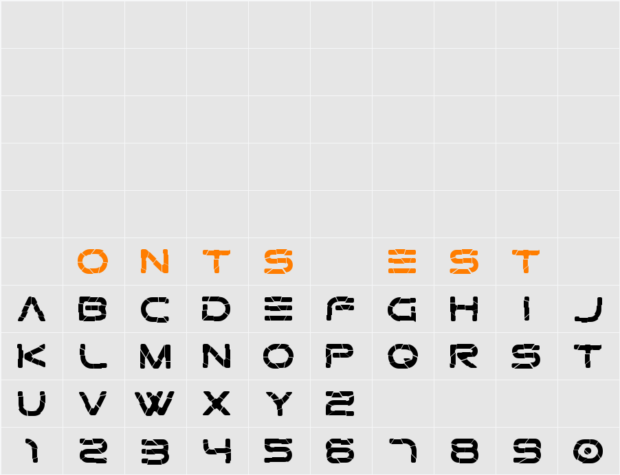 Gtek Broken Character Map