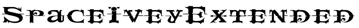 SpaceIveyExtended Font Image