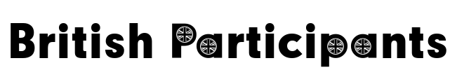 British Participants Font Image