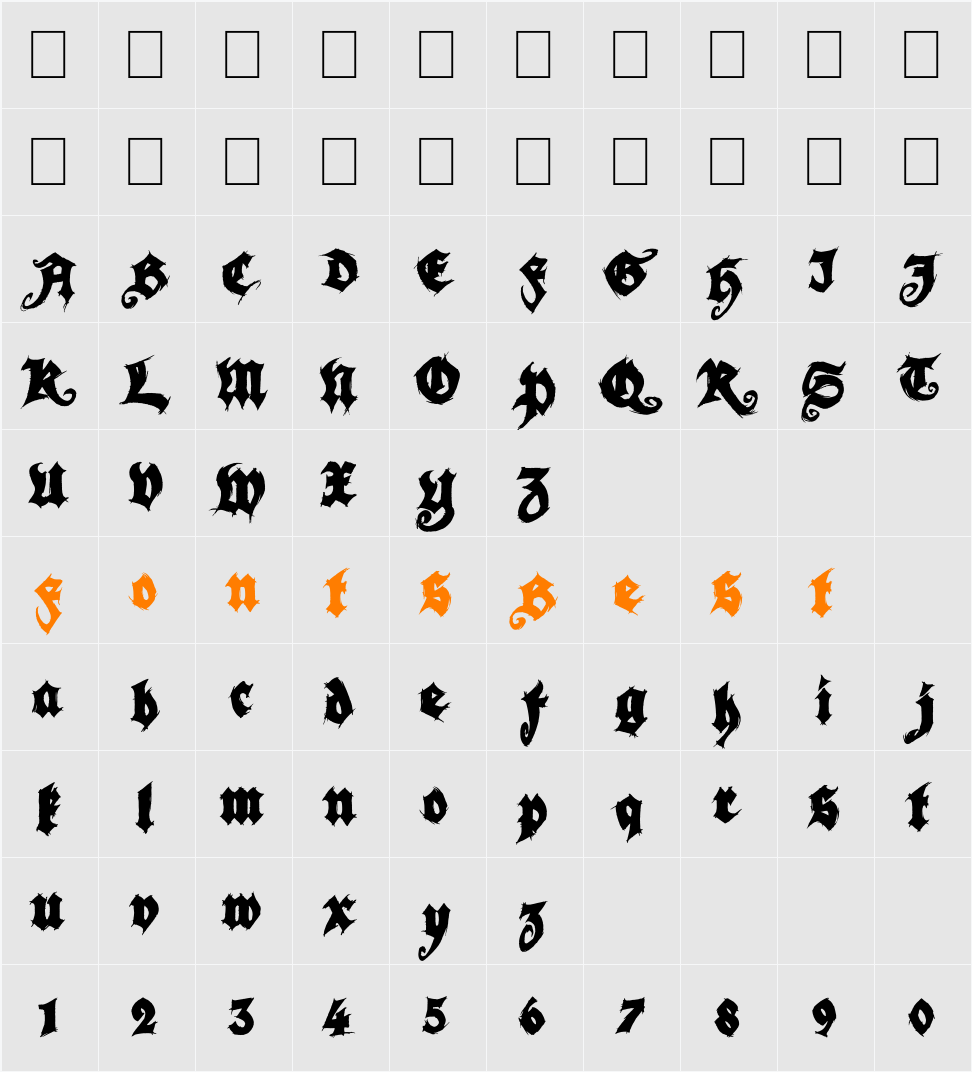 Season of the Witch Black Character Map