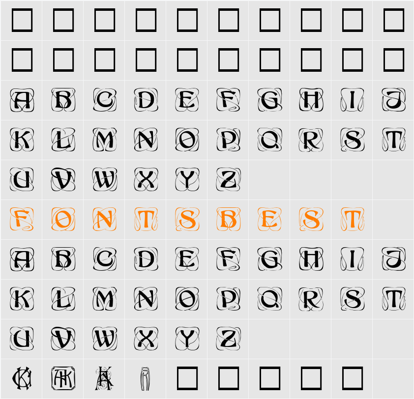 Konanur Kaps Character Map