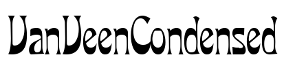 VanVeenCondensed Font Image