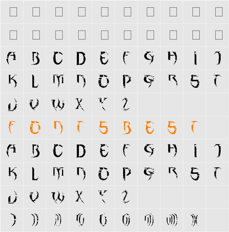 haAJJA Character Map