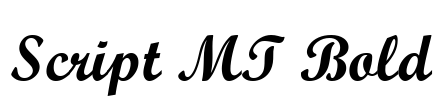 Script MT Bold