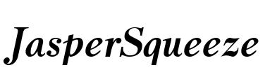 JasperSqueeze Font Image