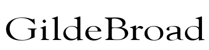 GildeBroad Font Image