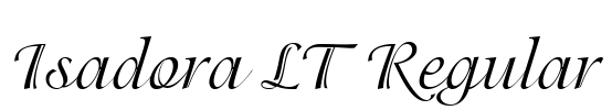 Isadora LT Regular Font Image