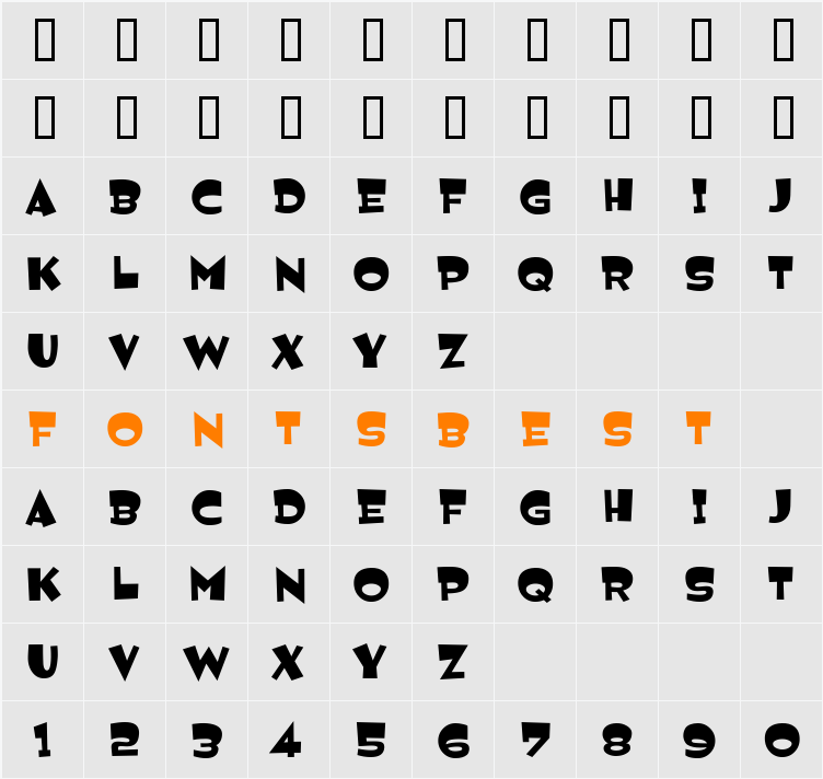 Jemima Character Map