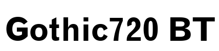 Gothic720 BT