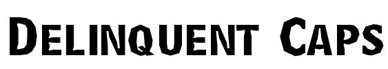 Delinquent Caps Font Image