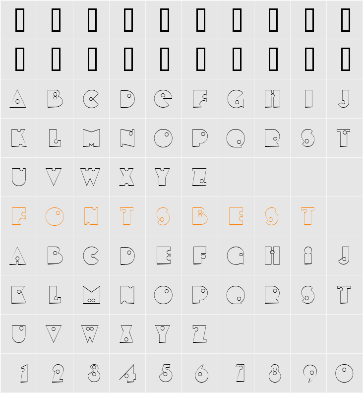 Shooter Blanks SF Character Map