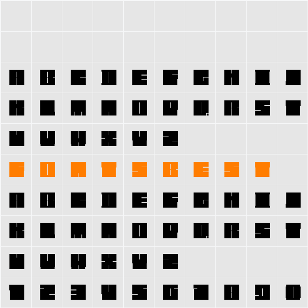 Blockman-solid Character Map