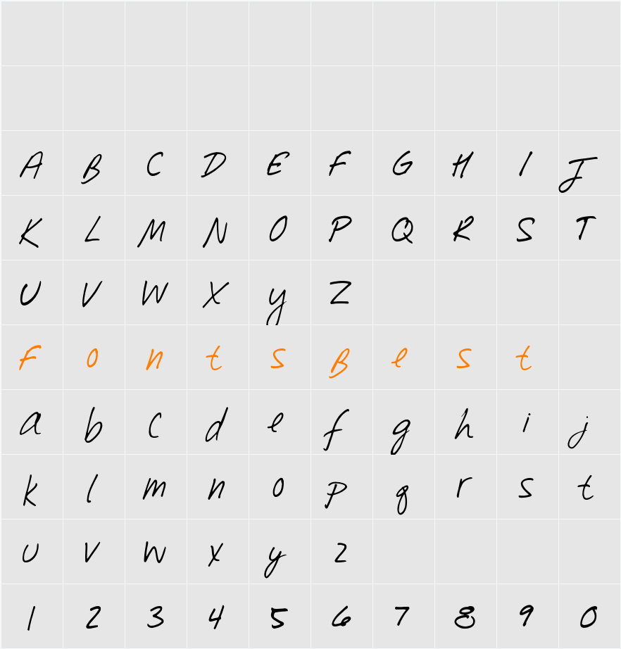 Southpaw Character Map