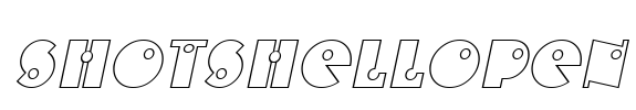 ShotShellOpen Font Image