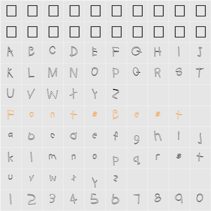 DonaldOpen Character Map