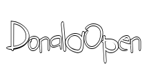 DonaldOpen Font Image