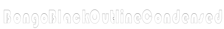 BongoBlackOutlineCondensed
