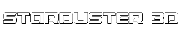 Starduster 3D Font Image
