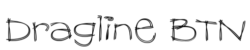 Dragline BTN Font Image