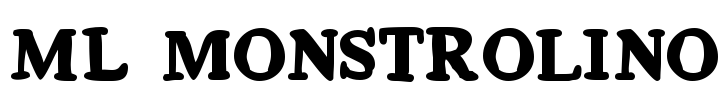 ML monstrolino Font Image